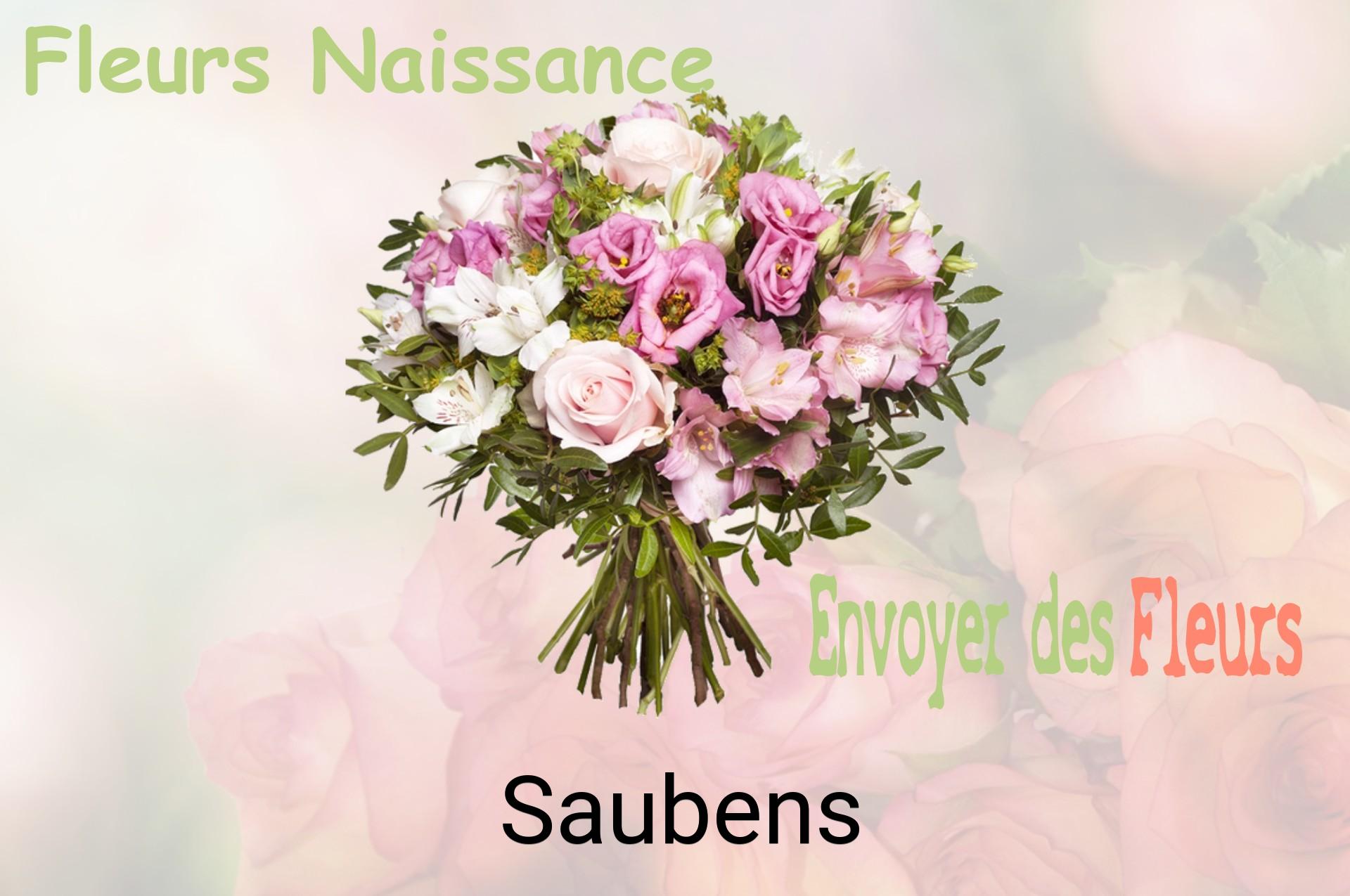 Bouquet de fleurs de naissance livré à Saubens